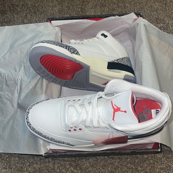 Jordan Other - Air Jordan 3 white cement reimagined